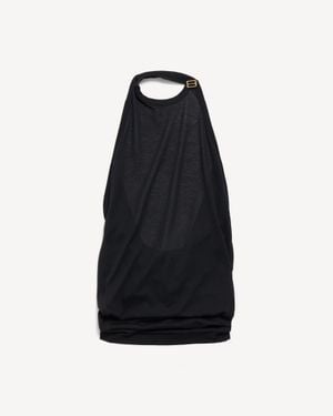 Balenciaga Draped Top - Black