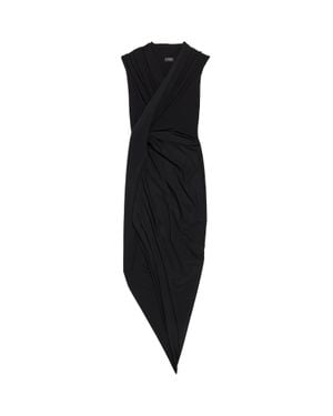 Balenciaga Draped Dress - Black
