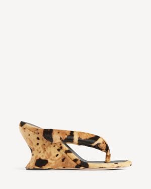 Balenciaga Gaeta Wedge Thong - Natural