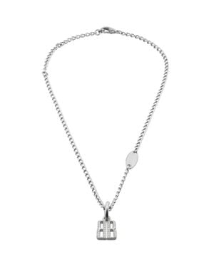 Balenciaga Nano Thin Necklace - Metallic
