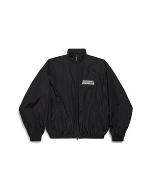 Balenciaga Masking Tape Tracksuit Jacket Medium Fit - Black