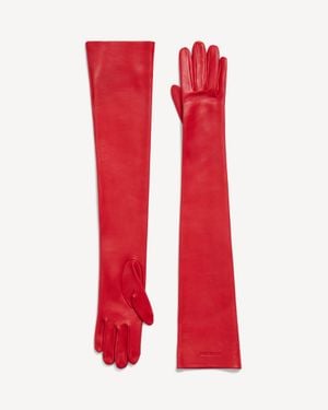 Balenciaga Guantes Largos - Rojo