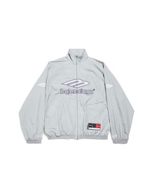 Balenciaga 3B Football Tracksuit Jacket - Grey