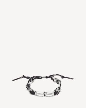 Balenciaga Bb Icon Lace Bracelet - Black