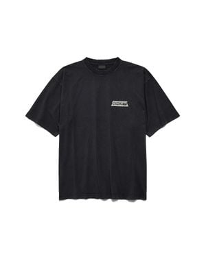 Balenciaga Masking Tape T-Shirt Medium Fit - Black
