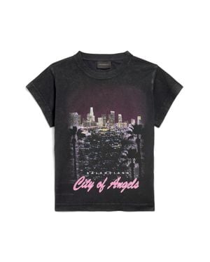 Balenciaga Camiseta Shrunk City Of Angels - Negro