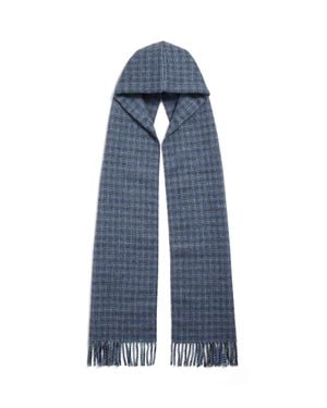 Balenciaga Hooded Scarf - Blue