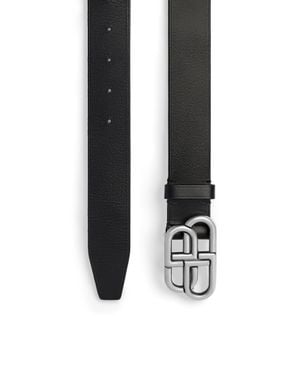 Balenciaga Bb Hourglass Crushed Belts in Gray | Lyst
