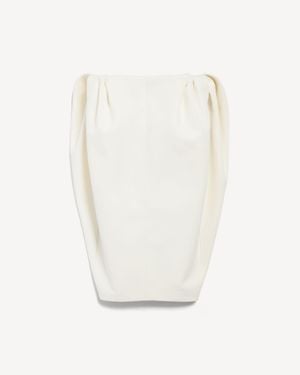 Balenciaga Short Sack Dress - White