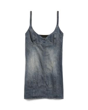 Balenciaga Corseted Mini Dress - Grey