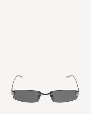 Balenciaga Gossip Rectangle Sunglasses - White