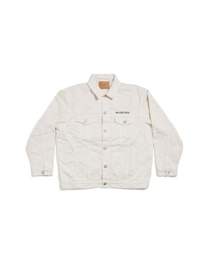 Balenciaga Denim Jacket Regular Fit - White