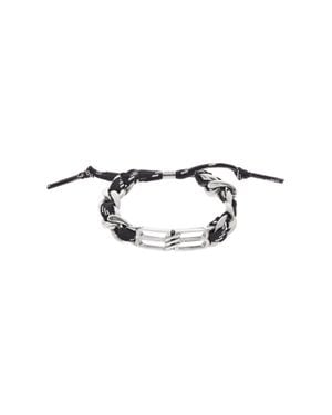 Balenciaga Bracciale Bb Icon Lace - Nero