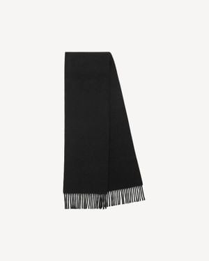 Balenciaga Fringe Scarf - Black