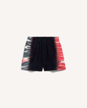 Balenciaga Extreme Tie Dye Regular Fit Bermuda - Black