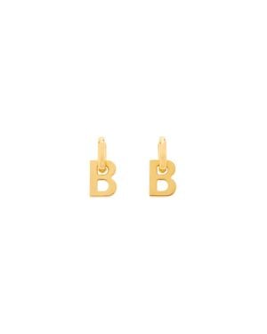 Balenciaga B Chain Xs Earrings - Metallic