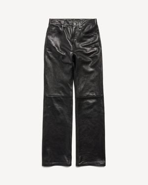 Balenciaga Straight Fit Trousers - Black