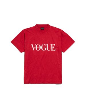Balenciaga Vogue T-shirt Small Fit - Red