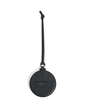 Balenciaga Charm Espejo Redondo Le City - Negro