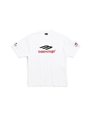 Balenciaga 3B Sports Icon T-Shirt Medium Fit - White