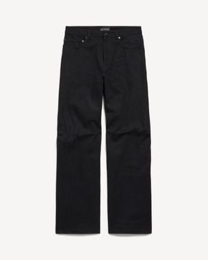 Balenciaga Curved Knee Trousers - Black
