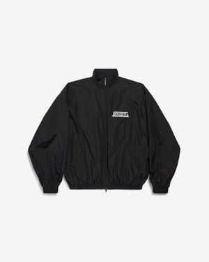 Balenciaga Masking Tape Tracksuit Jacket - Black