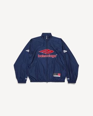 Balenciaga 3B Football Tracksuit Jacket - Blue