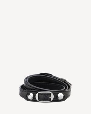 Balenciaga City Triple Bracelet - Black