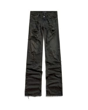 Balenciaga Fitted Low-Waist Pants - Black
