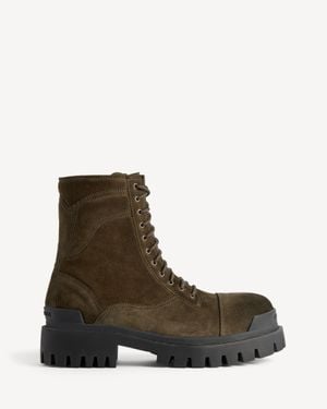 Balenciaga Combat Strike Boot - Brown