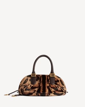 Balenciaga Bolero Bowling Bag Mini - Brown