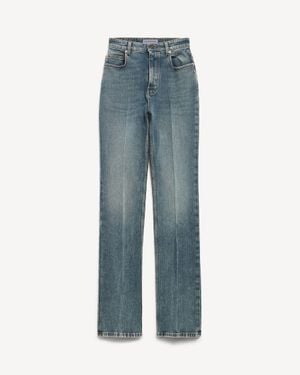 Balenciaga High Waist Slim Jeans - Blue