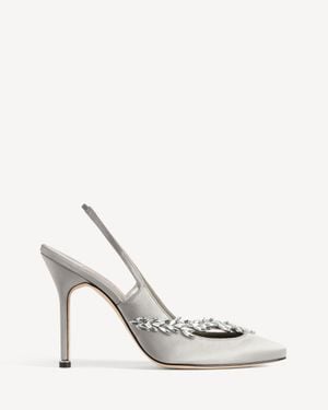 Balenciaga Manolo Blahnik Slingback - White
