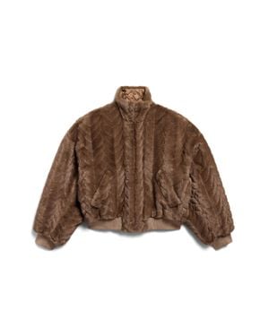 Balenciaga Cropped Jacket - Brown
