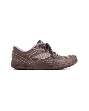 Balenciaga Hamptons Medium Worn-out Trainer - Brown