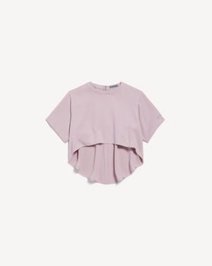 Balenciaga Cropped Train Top - Pink
