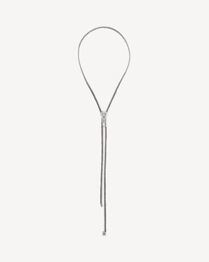 Balenciaga Collar Diy Zip - Blanco