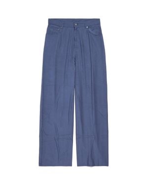 Balenciaga Pantalón Vaquero Fluido - Azul