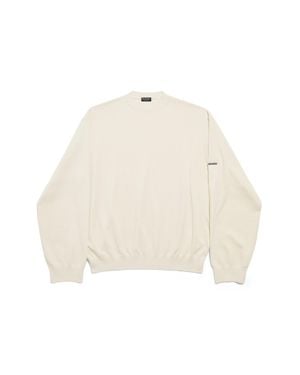 Balenciaga Crewneck Sweater - Natural