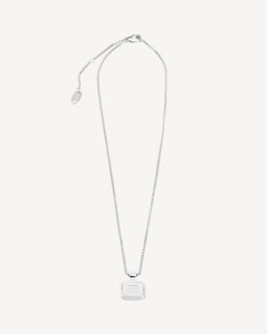 Balenciaga Collar Largo Nano Square - Blanco