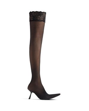 Balenciaga New Flex Over-The-Knee Boot - Brown