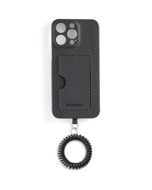 ポーチ BALENCIAGA Printed Canvas Phone Case ca2f738cd228d1c43360a9001fa8ab