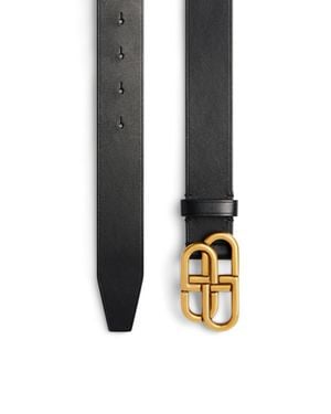 Balenciaga Bb Breiter Gürtel - Schwarz