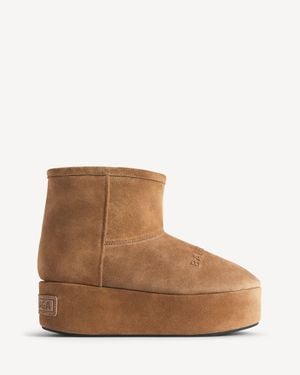 Balenciaga Alaska Platform Bootie - Brown