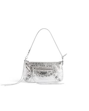 Balenciaga Le City Pochette Mit Riemen - Weiß