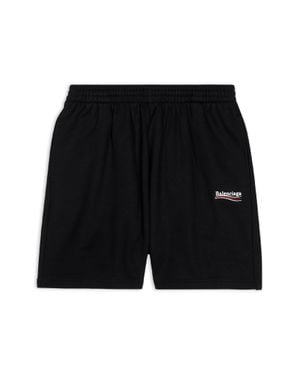 Balenciaga Shorts Political Campaign Sweat - Nero