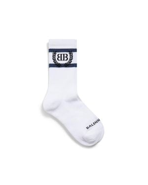 Balenciaga Laurel Classic Socks in Black | Lyst