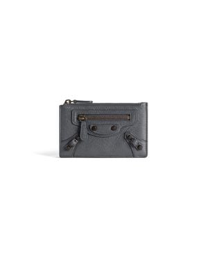 Balenciaga Le City Long Coin And Card Holder - Grey