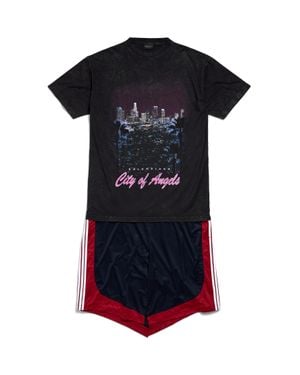 Balenciaga City Of Angels Patched Dress - Black