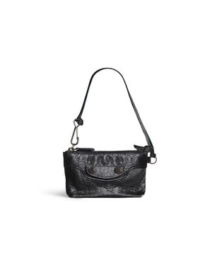 Balenciaga Le City Zipped Pouch Charm - Black